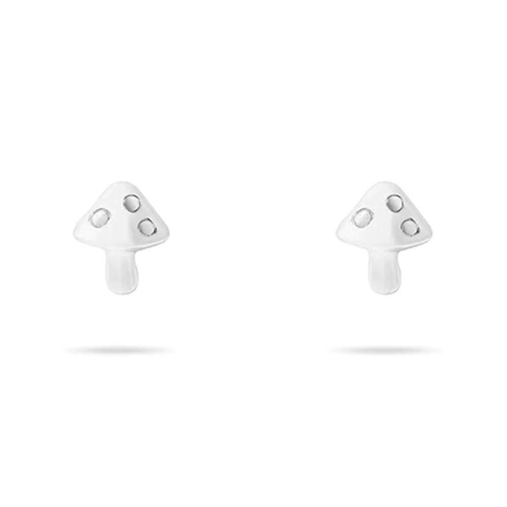 M Jewelers Victoria Stud Mushroom - Sterling Silver